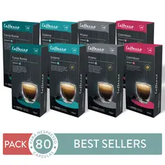 CAFFESSO - Pack x80 Cápsulas De Café Best Sellers Para Nespresso