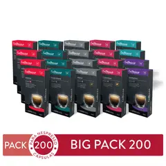 CAFFESSO - Pack x200 Cápsulas De Café Gourmet Para Nespresso