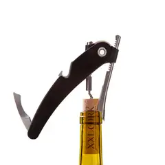 VACUVIN - Descorchador Single Pull Negro