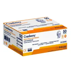 CRANBERRY - Mascarilla 3 Pliegues Caja 50uni