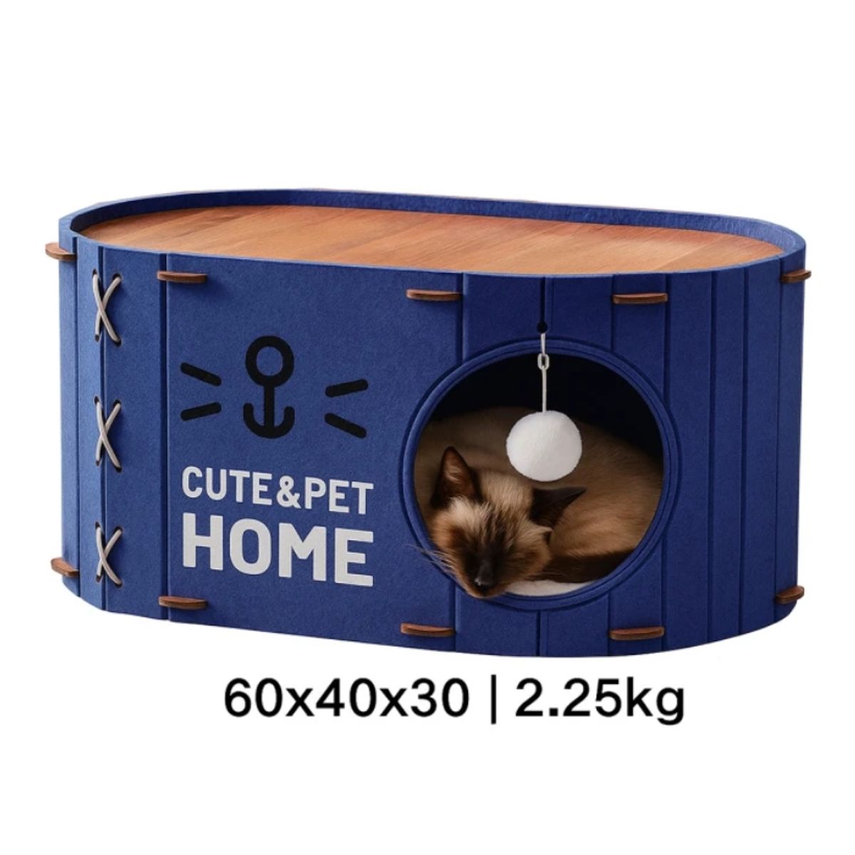 MARBEN PETS - Nido para Gato azul