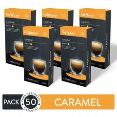 CAFFESSO - Pack x50 Cápsulas De Café Caramel Para Nespresso