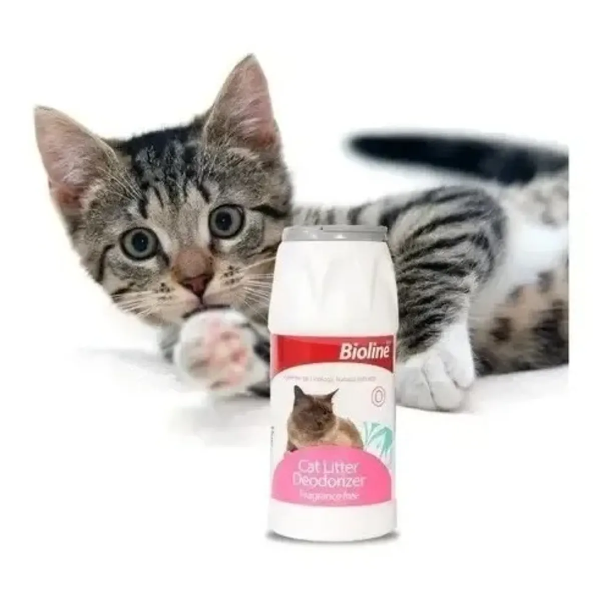 BIOLINE - Talco Desodorizante para Arena Sanitaria de gato