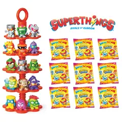 GENERICO - Porta SuperZings Rojo + 10 Sobres SuperThings