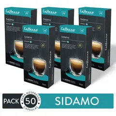 CAFFESSO - Pack x50 Cápsulas De Café Sidamo Etiopía Para Nespresso Intensidad 10