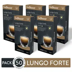 CAFFESSO - Pack x50 Cápsulas De Café Lungo Forte Para Nespresso Intensidad 8