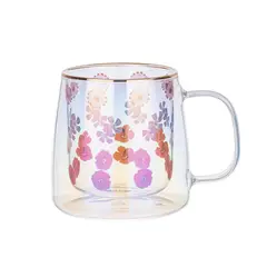 ADAGIO TEAS - Taza Doble Vidrio Four Flowers 400 ml