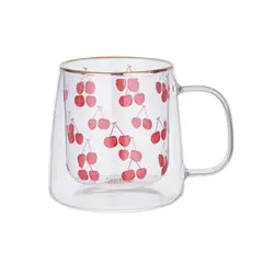 ADAGIO TEAS - Taza Doble Vidrio Cherries 400 ml