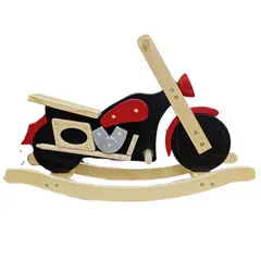 GENERICO - BALANCÍN EN FORMA DE MOTOCICLETA DE MADERA