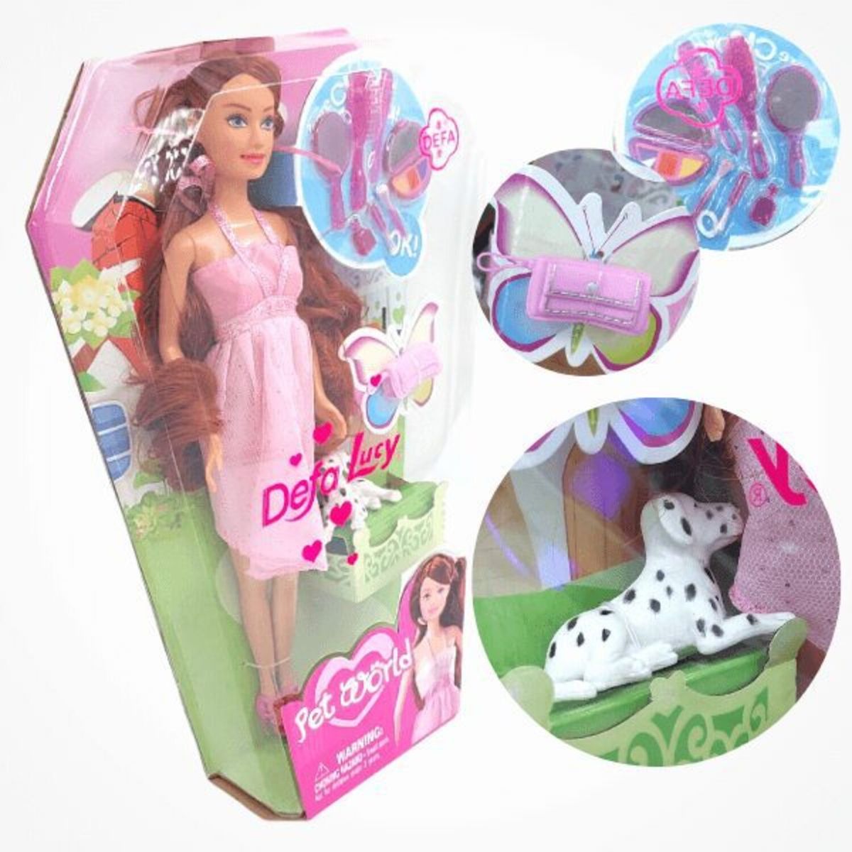 GENERICO - BARBIE PET WORLD MUÑECA BARBIE