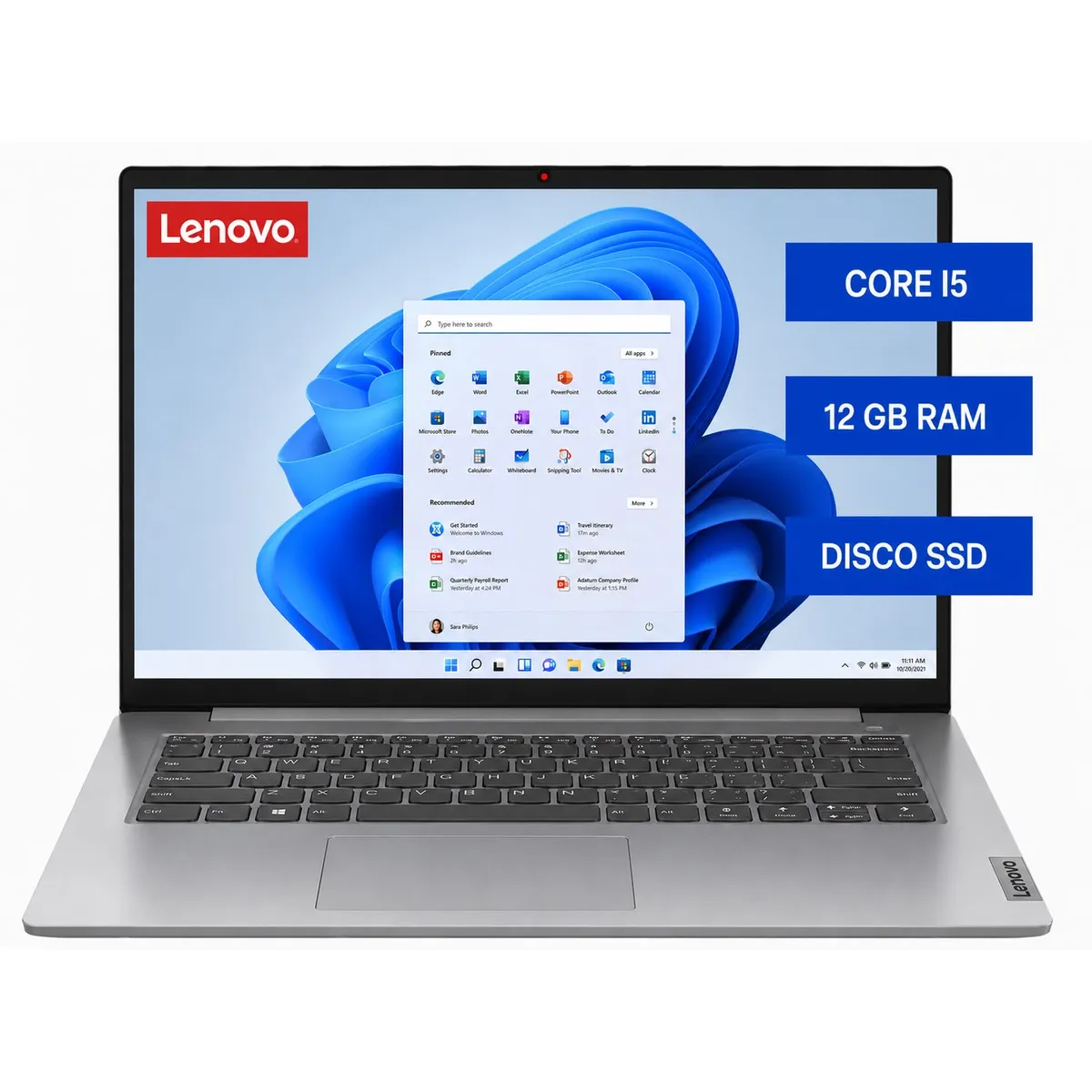 LENOVO - NOTEBOOK LENOVO IDEAPAD  CORE I5 12 GB DE RAM Y DISCO SOLIDO