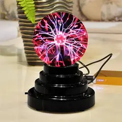 GENERICO - Lámpara Magica Rayos De Plasma, Usb, Pilas.