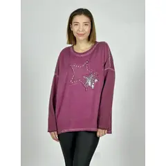 ENIGMATICA BOUTIQUE - Polerón Algodón Doble Estrella Frontal