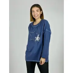 ENIGMATICA BOUTIQUE - Polerón Algodón Doble Estrella Frontal