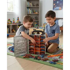 GENERICO - Maleta Metálica Porta Autos Hot Wheels