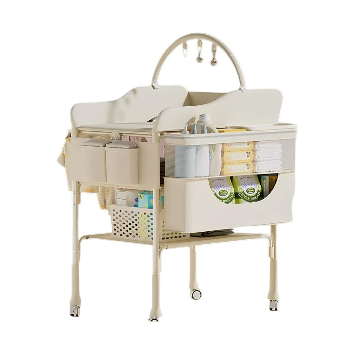 LUBABYCAS - Mudador De Pañales LuBabycas Plegable Regulable Versa Crema