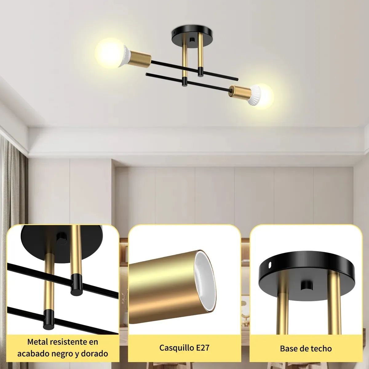 ANENG - Lamparas De Pared Moderna Soporte de montaje para luminaria Interior Retro