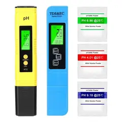 AMBM SHOP - Set 2 Pcs Medidor De Para Ph Digital Y Medidor Para Ec /tds