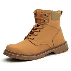 DANWEILE - Zapatos de Seguridad Caña Alta Unisex Camel