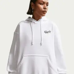 NIKE - Polerón Sportswear Phoenix Fleece Blanco Mujer - Blanco
