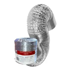 INOXCROM - Ducto Tubo Flexible De Aluminio Para Ventilación 4 X 2mts