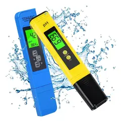 GENERICO - Medidor De Ph Digital+medidor De Ec Tds Preciso Azul Amarillo