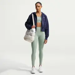 NIKE - Calzas Dri-FIT One Gris Mujer - Verde