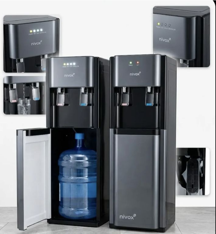 DALI Dispensador De Agua De Bidon Oculto 20 Litros Negro