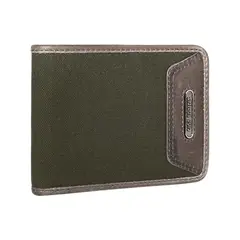 GINO RODINIS - Billetera de cuero Hombre Camden 1200 Oliva Marrón