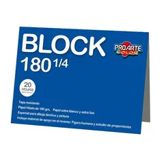 PROARTE - Block de Dibujo N°180 1/4 Pliego