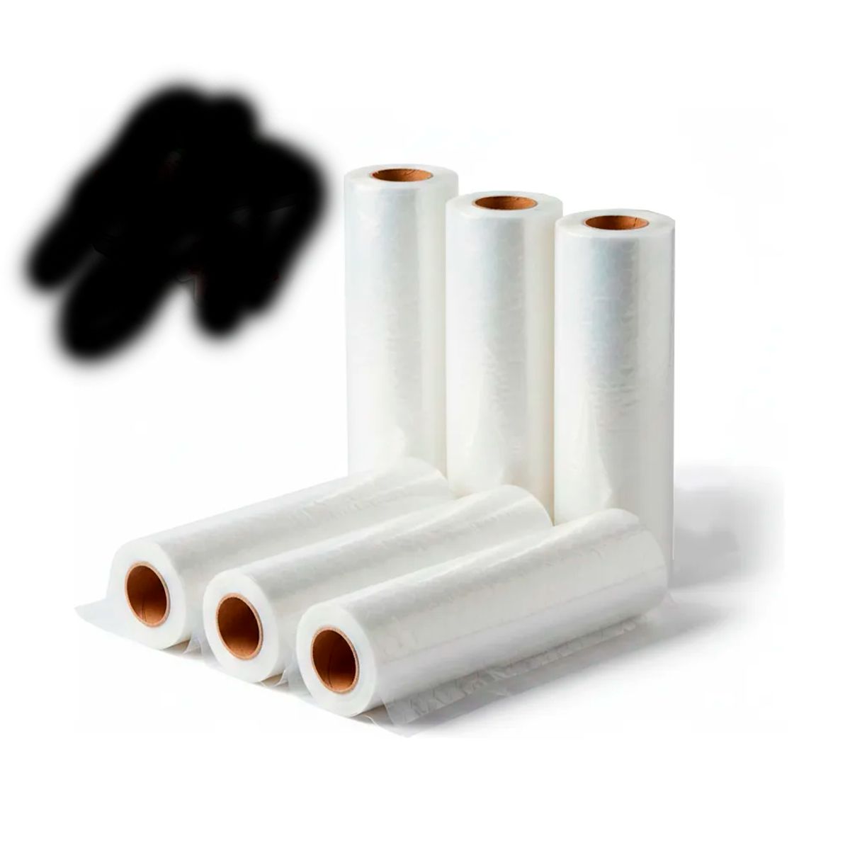 GENERICO - Pack 3 Rollos Sellado Vacío Transparente De 28 Cm X 10metros