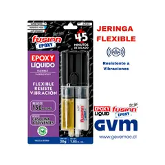FUSION - EPOXY Adhesivo Epóxico Flexible 45 Minutos 30 g