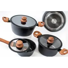 KEEP - Juego de Ollas Batería de cocina 7 Pcs