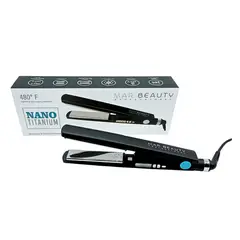 MAR BEAUTY - Plancha Nano Titanium Led 480°F 5 Niveles de Temperatura Antifrizz