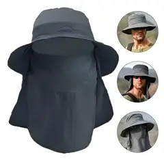 GENERICO - Gorro Pescador con Protección Uv Integral protege Rostro Y Nuca