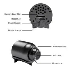 GENERICO - Cámara Inalámbrica De Visión De Wifi Para Android Y iPhone Negro.