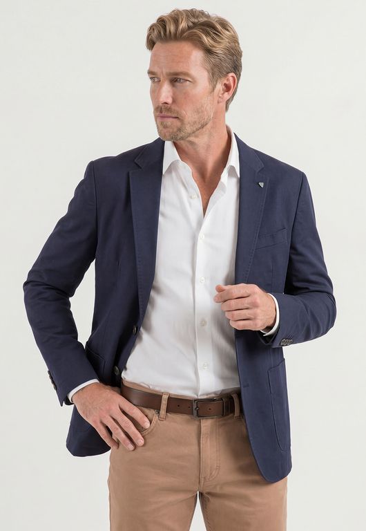NEW MAN Blazer Toulouse Navy Fw26