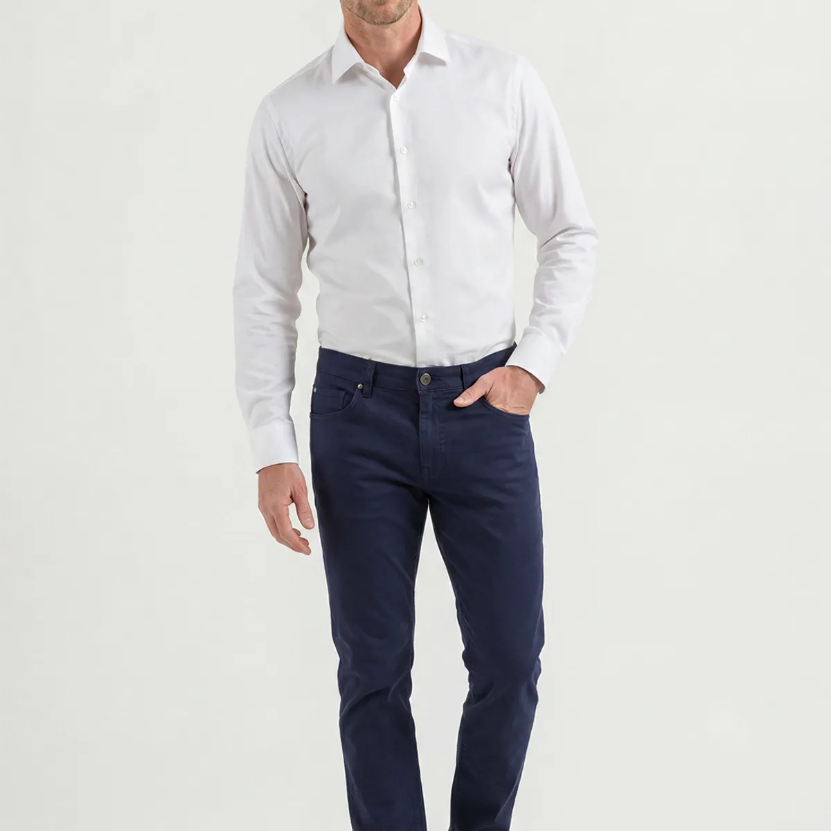 NEW MAN - Pantalón Amsterdam Navy Fw26 New Man