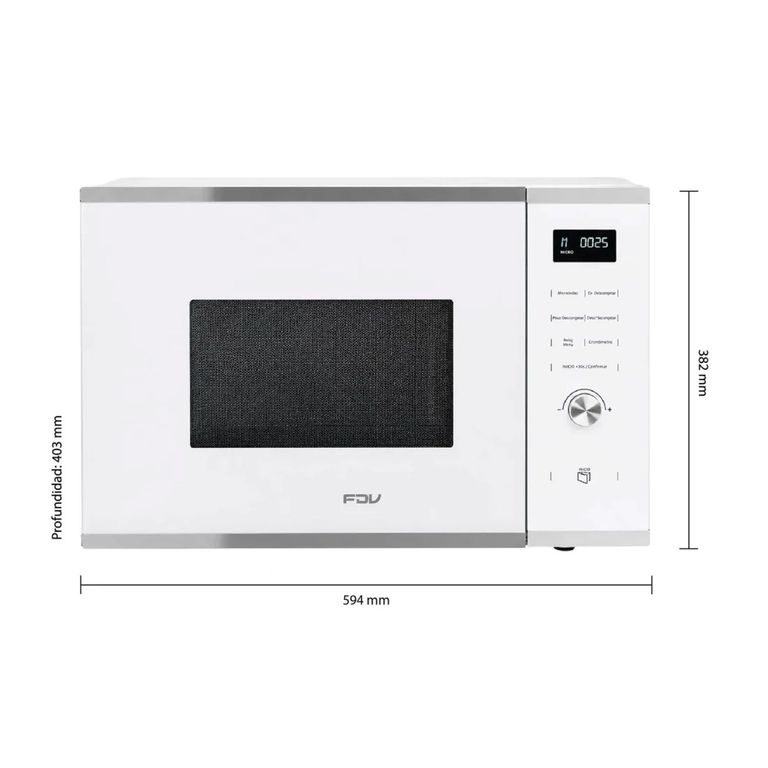 Microondas Deluxe White Pro