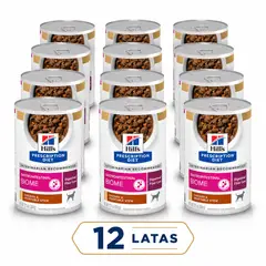 HILLS - X12 Lata Gastrointestinal Biome Pollovegetales Perro 354gr