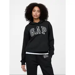 GAP - Polerón Mujer Logo Sin Cierre Negro