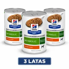 HILLS - X3 Lata Prescription Diet Perro Metabolic 370gr Cu