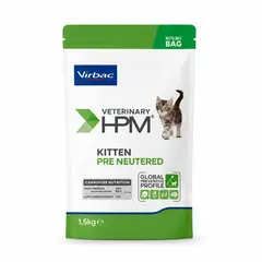 VIRBAC - HPM Kitten Pre Neutered Cat 1.5 Kg - Alimento para Gatitos