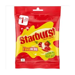 STARBUST - Masticables FaveReds Starburst 127 g
