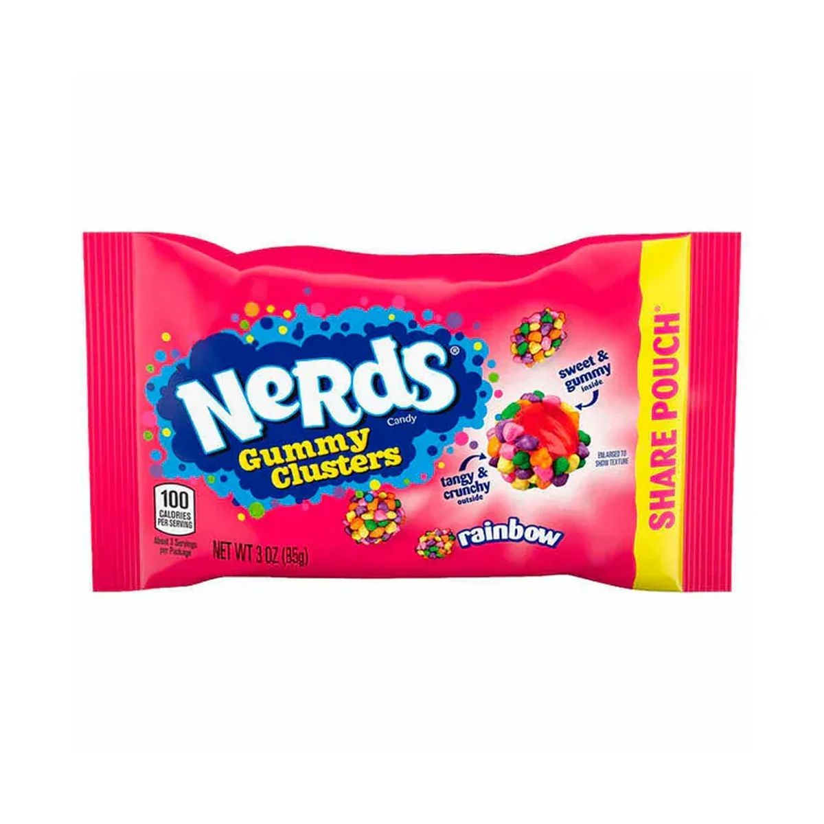 NERDS - Caramelos Gummy Clusters Rainbow Nerds 85 g