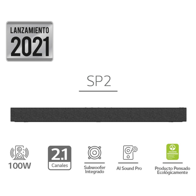LG - Soundbar Lg Sp2 Bluetooth