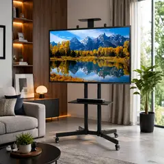GENERICO - Soporte De Pie Con Ruedas Pantalla Plana Tv Led Lcd-32-65