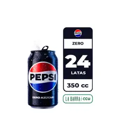 PEPSI - 24x Bebida Zero Lata 350cc