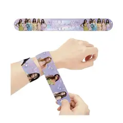 GENERICO - Pack 12 Pulseras Slap Katseye Kpop Fiesta 22x3 Cm Cumpleaños
