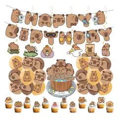 GENERICO - Cotillón Capibara Cumpleaños Capybara Set De Decoración